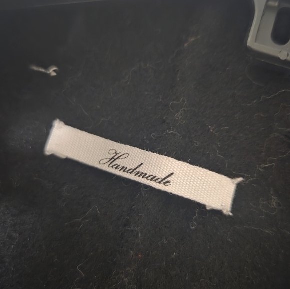 Mango Handmade Wool Blend Black Wrap Coat - Picture 15 of 16